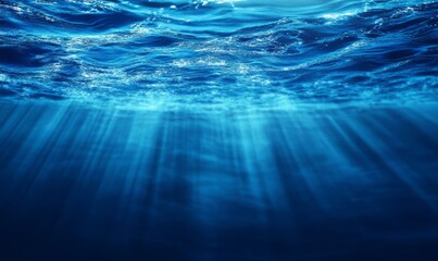 A deep sea blue background with a smooth texture, ideal for creating a modern and refreshing look for banners