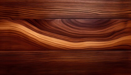 Obraz premium 濃いチョコレートブラウンとキャラメルブラウンの縞模様が、美しいウォールナット木材に仕上げられ、高級感のあるデザインを生み出します。