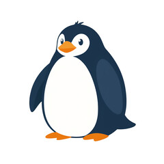 Fototapeta premium simple minimalist penguin vector illustration isolated
