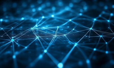 Obraz premium Network of Connections: Digital Communication and Interconnectivity