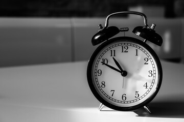 clock on black