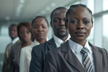 Fototapeta premium Group of afro american business people