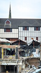 construction site of a building