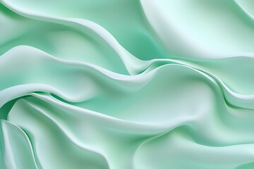 Obraz premium Pastel mint green background with smooth gradients