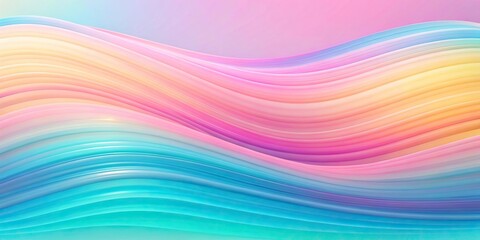 Obraz premium colorful pastel waves background