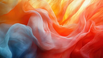 Obraz premium A mesmerizing tapestry of vivid colors and flowing textures creates a dynamic and ethereal blend, evoking the harmony and beauty found in natural and abstract forms alike