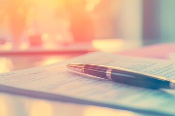 Peaceful pastel background with loan application icon