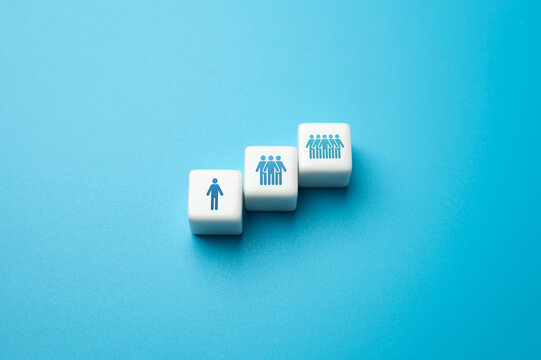 Increase in the number of participants. Community growth from the first participant to a large organization. Growth of staff. Adding fans and supporters. Social movement.