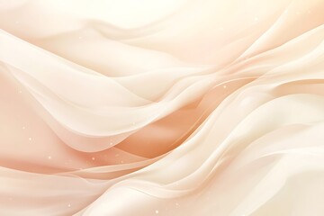 Fototapeta premium Soft pastel peach and white abstract background with gentle flow