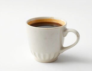 Fototapeta premium a cup of coffee with a spoon in it