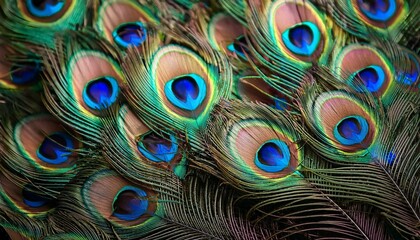 Obraz premium peacock feather background