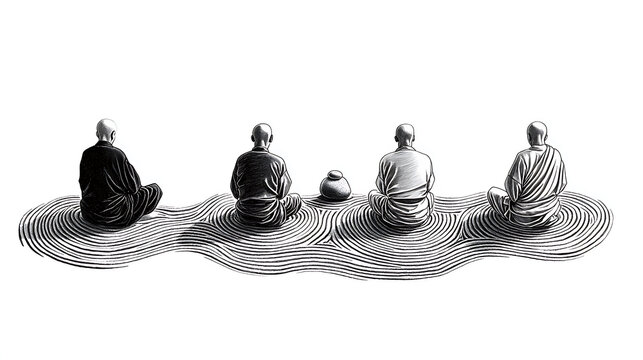 Buddhist clip art preview