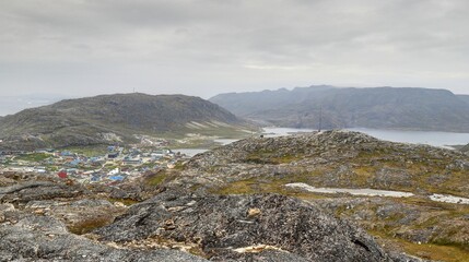 ville de Qaqortoq au Groenland