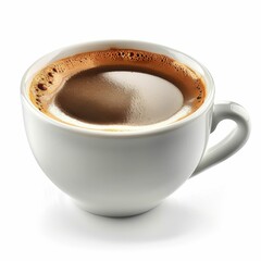 Fototapeta premium Multiple images of coffee cups against white background.
