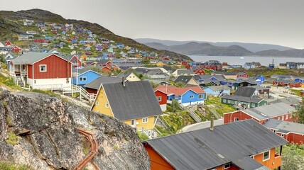 ville de Qaqortoq au Groenland © Lotharingia