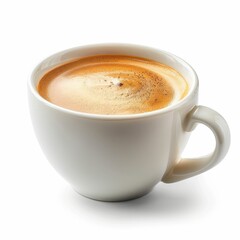 Fototapeta premium White background close up coffee cup.