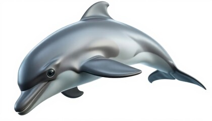 Fototapeta premium dolphin jumping in the air with its mouth open