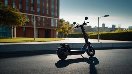 Electric scooter with a detachable battery, making it easy to charge and extend your travel distance