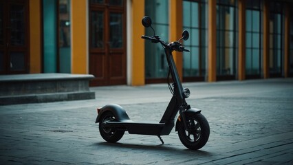 Electric scooter with a built-in GPS and navigation system, offering easy and efficient route planning for users
