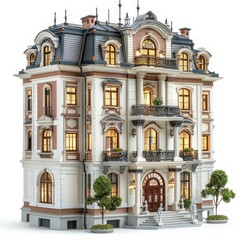 Fototapeta premium Luxury Home Sweet Home Landmarks Building