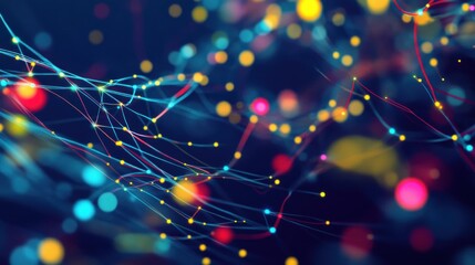 Abstract Colorful Network: A Vivid Visualization of Interconnections