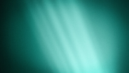 Obraz premium Bright teal gradient background with soft light streaks and a fine grainy texture, blending vibrant hues for a refreshing and dynamic design
