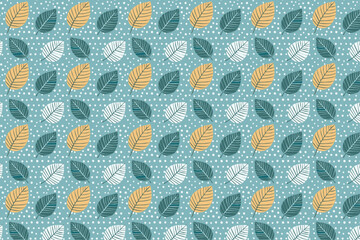 Tropical abstract leaves seamless pattern background