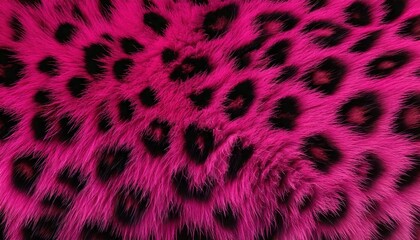 Obraz premium Pink and black leopard print fur background 