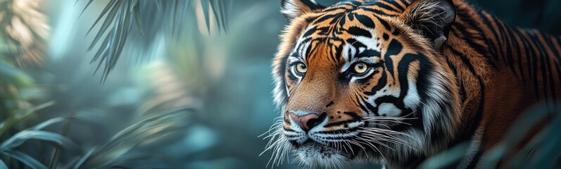 Obraz premium Tiger that is walking through the jungle