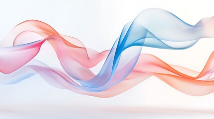 Fototapeta premium Colorful Flowing Glass and Liquid-like Abstract Shapes in Futuristic Digital Art Renderings
