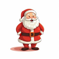Obraz premium Santa Claus, also known as Saint Nicholas, Kris Kringle, or Father Christmas, is a legendary figure associated with Christmas. He is believed to bring gifts to well-behaved children on Christmas Eve,