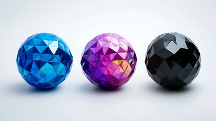 Fototapeta premium Colorful Flowing Glass and Liquid-like Abstract Shapes in Futuristic Digital Art Renderings
