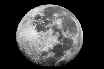 Naklejka premium full moon over black