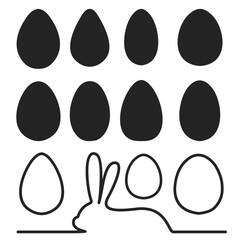 Easter eggs,egg shape variants