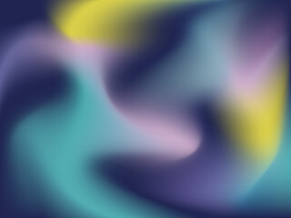 Abstract wave futuristic design. Gradient mesh. Effect dark color blend. Blurred fluid colorful mix. Modern design template for web covers, ad banners, posters, brochures, flyers. 