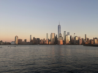Obraz premium Downtown Manhattan at Sunset