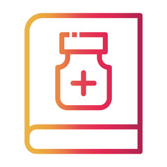 Obraz premium book Line Gradient Icon