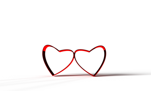 Red pink love heart object icon white background dicut symbol sign happy valentine day love wedding couple twin two romantic just married forever 2025 relationship beautiful relationship event party