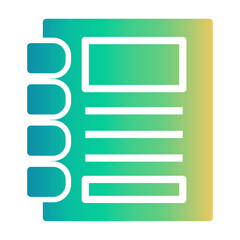 Obraz premium handbook Gradient icon