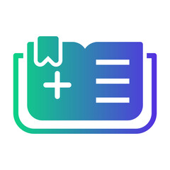 Fototapeta premium book Gradient icon