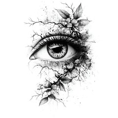 All-seeing eye tattoo design