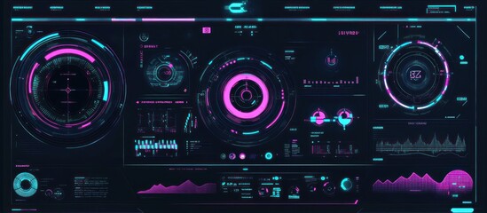 Fototapeta premium Futuristic Interface Design