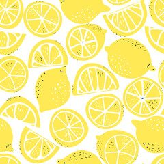 Zesty Lemon Seamless Pattern