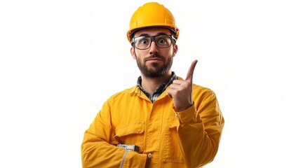 Confident Construction Worker in Safety Gear Giving a Thumbs Up Gesture to Represent Expertise and Safety in the Construction Industry