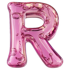 alphabet R Pink