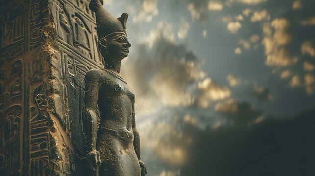 A statue of the god Baal, a god that the pagan people of the Old Testament worshiped, Ahab and Jeshebel were also worshipers