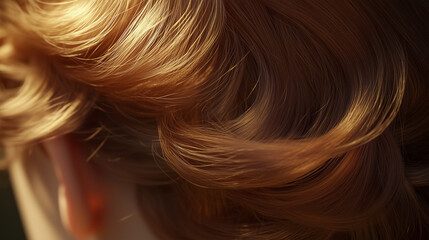Naklejka premium Hair with Subtle Baby Lights Highlights