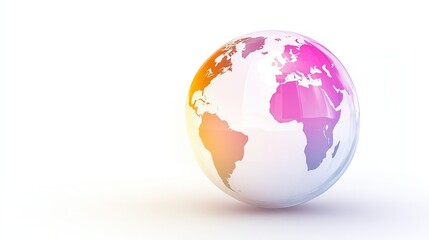 Fototapeta premium Global connectivity concept modern digital world graphic visualization clean environment abstract viewpoint technology impact