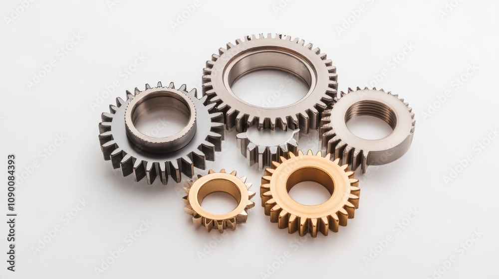 Poster a diverse set of gears interlocking smoothly, illustrating the efficiency and strength of diverse co