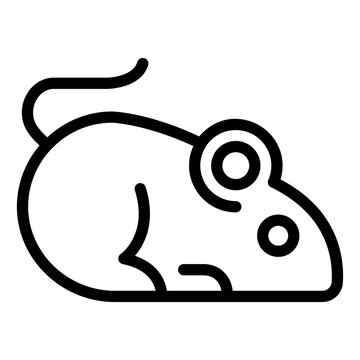 recommend clip art: Rodent outline icon suitable for pest control or prevention